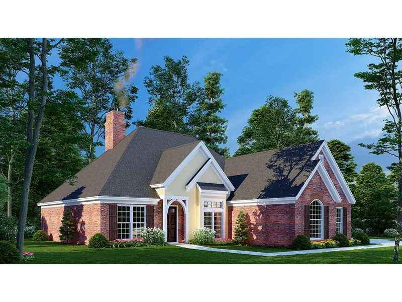 Ranch House Plan Front Photo 02 - Ravensbrook English Ranch Home 055D-0596 - Shop House Plans and More