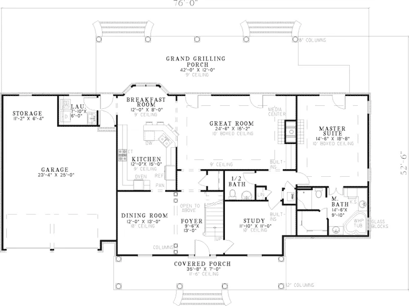 Country House Plan First Floor - Stoneyridge Country Home 055D-0598 - Shop House Plans and More