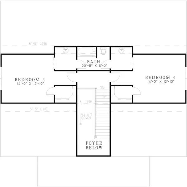 Southern House Plan Second Floor - Greenbough Southern Home 055D-0618 - Search House Plans and More