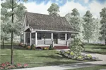 Charming Country Cottage With Covered Porch