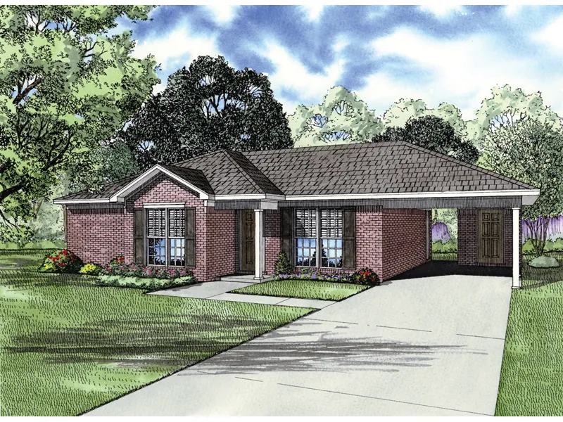 Traditional Brick Ranch Home With Convenient Carport