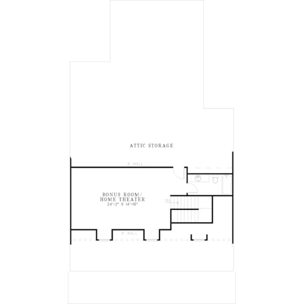 Ranch House Plan Second Floor - Berryville Country Home 055D-0636 - Search House Plans and More