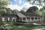 Farmhouse Plan Front Image - Lansing Hill Country Home 055D-0651 - Shop House Plans and More