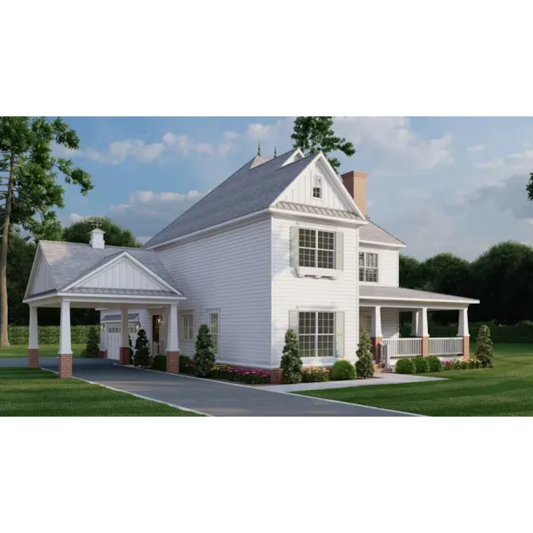 Victorian House Plan Front Photo 01 - Westerberg Farmhouse Home 055D-0652 - Shop House Plans and More