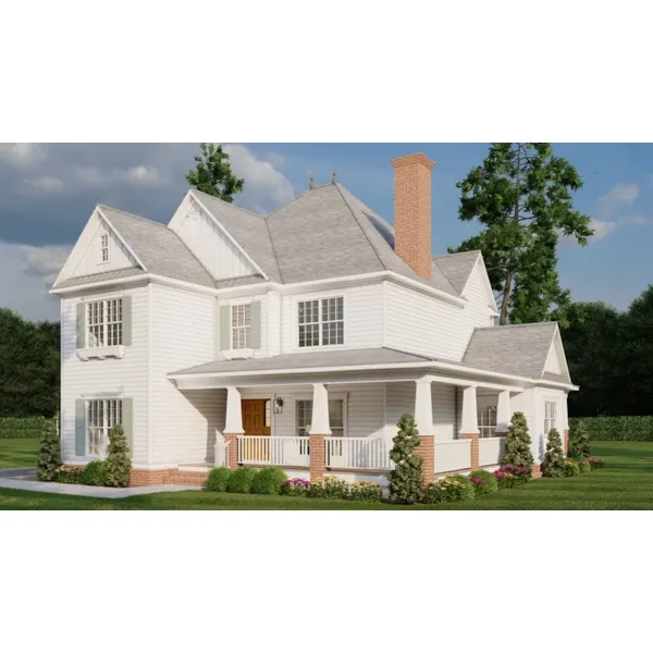 Victorian House Plan Front Photo 02 - Westerberg Farmhouse Home 055D-0652 - Shop House Plans and More