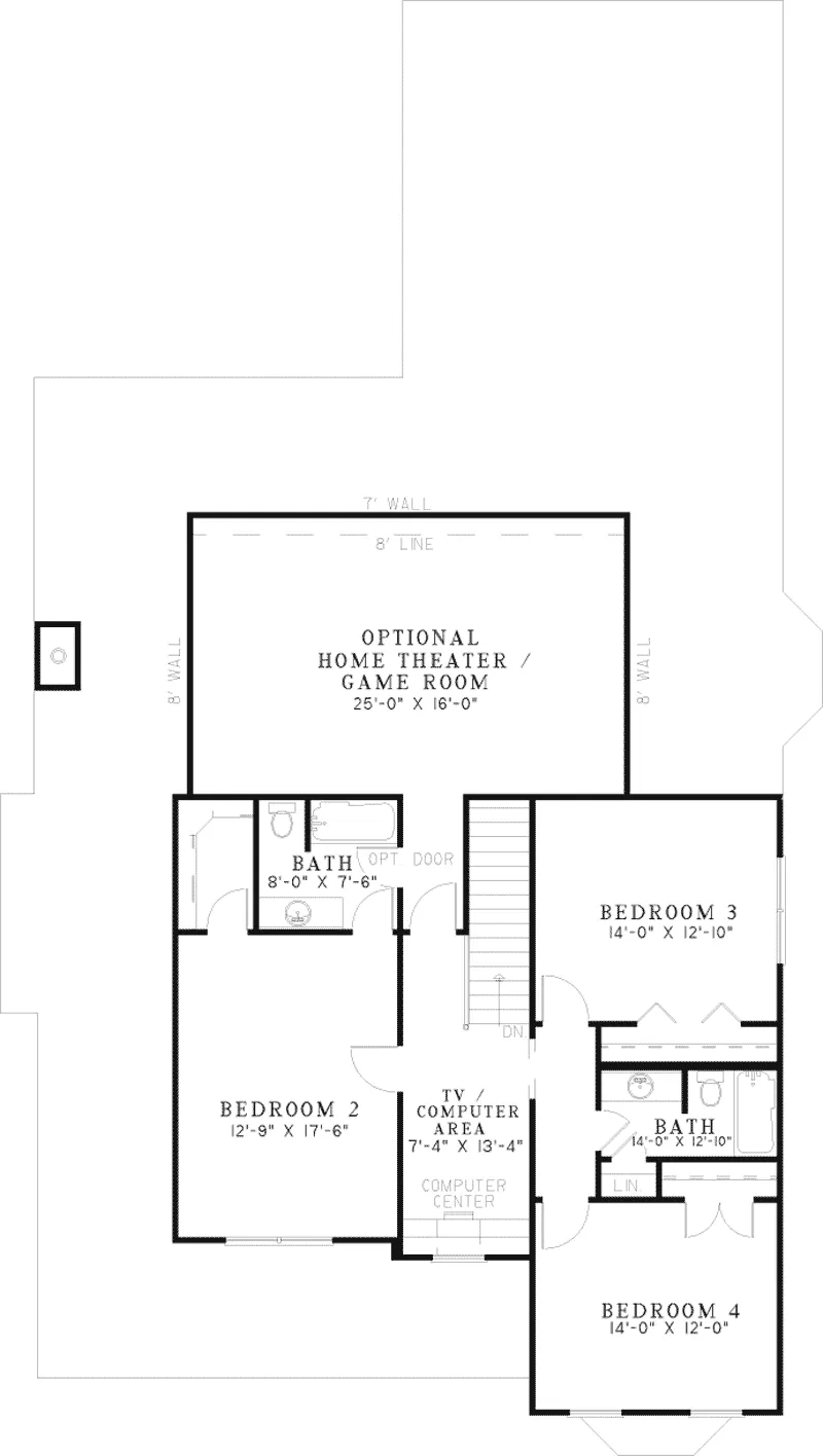Southern House Plan Second Floor - Forest Splendor Luxury Home 055D-0653 - Search House Plans and More