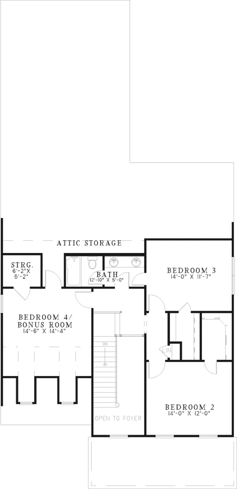 Traditional House Plan Second Floor - Hallstadt Country Home 055D-0670 - Search House Plans and More