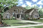 Traditional House Plan Front Image - Corsica Manor Luxury Home 055D-0677 - Search House Plans and More