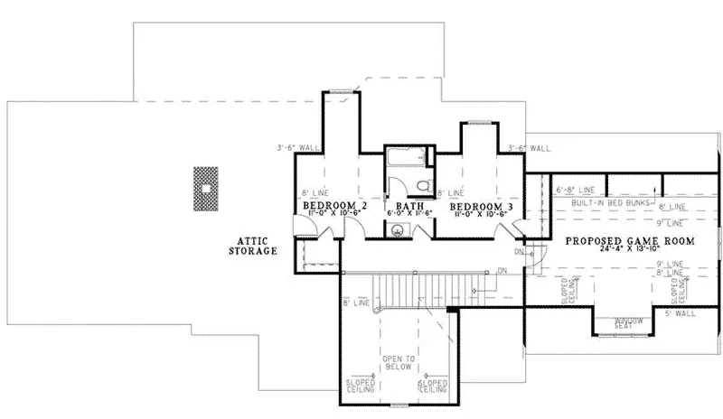 Country House Plan Second Floor - Ranchtrail European Home 055D-0679 - Shop House Plans and More
