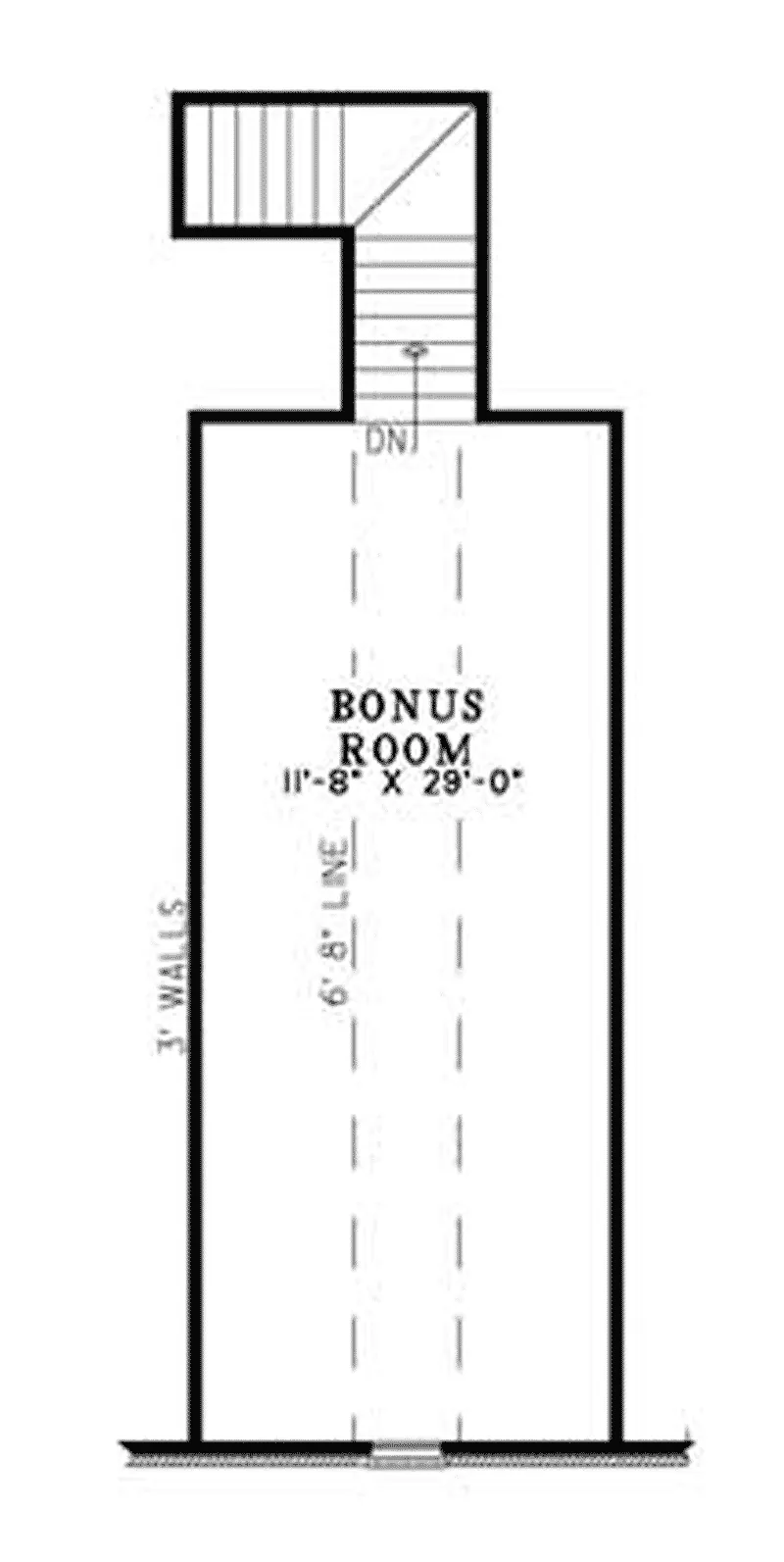 Traditional House Plan Bonus Room - Reynard Country Home 055D-0682 - Shop House Plans and More