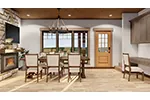 Vacation House Plan Dining Room Photo 03 - Eathan Rustic Log Home 055D-0687 - Search House Plans and More