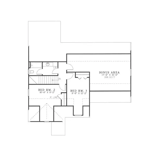 Country House Plan Second Floor - Caroline Creek Country Home 055D-0733 - Search House Plans and More