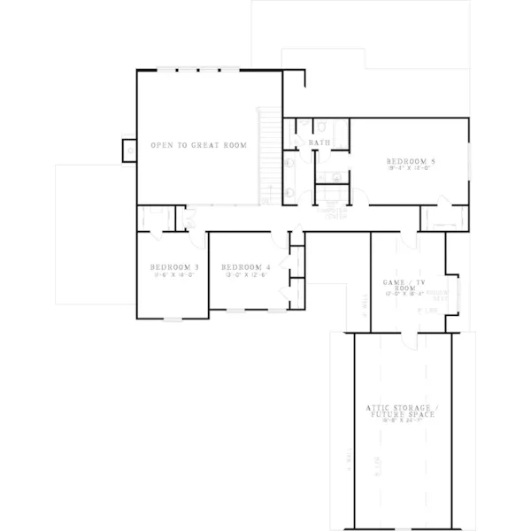 Greek Revival House Plan Second Floor - Frontenac Estate Colonial Home 055D-0744 - Search House Plans and More