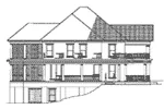 Traditional House Plan Left Elevation - Keaton Plantation Luxury Home 055D-0745 - Search House Plans and More
