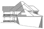 Traditional House Plan Right Elevation - Keaton Plantation Luxury Home 055D-0745 - Search House Plans and More