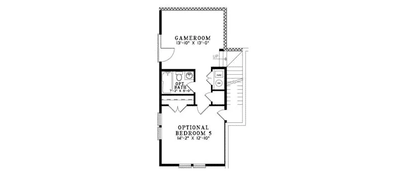 Country House Plan Lower Level Floor - Lankford Country Home 055D-0755 - Shop House Plans and More