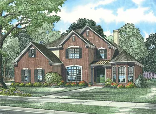 Country House Plan Front Image - Mauricio Two-Story Home 055D-0756 - Shop House Plans and More