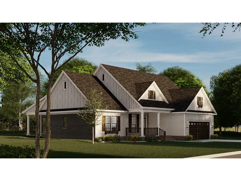 Country House Plan Side View Photo - Halston Hill Craftsman Home 055D-0757 - Search House Plans and More