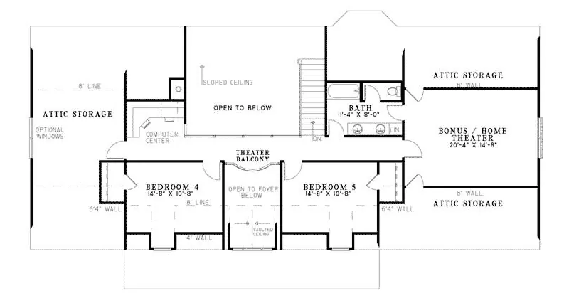 Country House Plan Second Floor - Stewart Place Cape Cod Home 055D-0759 - Shop House Plans and More
