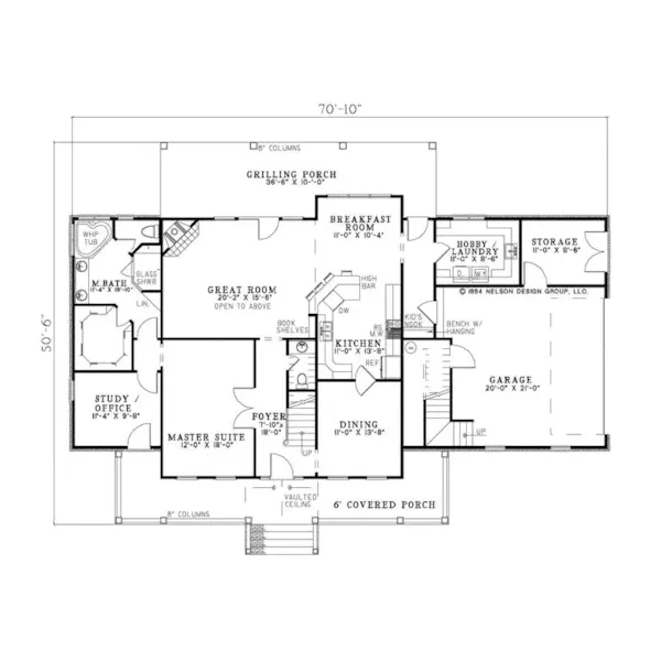 Country House Plan First Floor - Bronson Farm Country Home 055D-0773 - Search House Plans and More