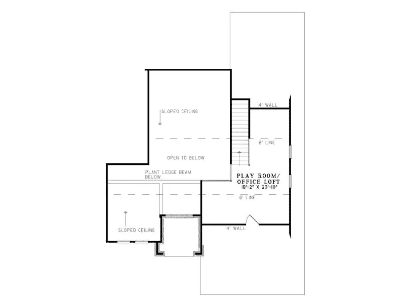 Sunbelt House Plan Second Floor - Manor Ridge Rustic Home 055D-0777 - Shop House Plans and More