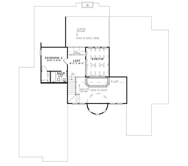 Adobe House Plans & Southwestern Home Design Second Floor - Volterra Mediterranean Home 055D-0786 - Shop House Plans and More