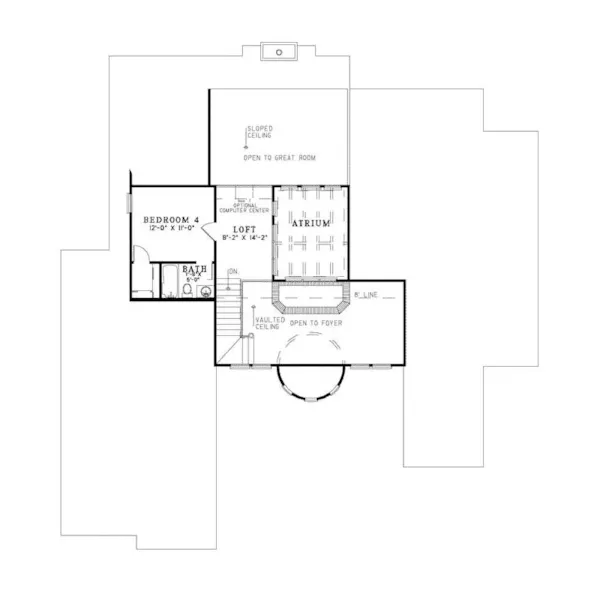 Contemporary House Plan Second Floor - Volterra Mediterranean Home 055D-0786 - Shop House Plans and More