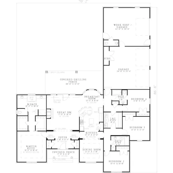 Cape Cod & New England House Plan First Floor - Gelbermann Traditional Home 055D-0791 - Search House Plans and More