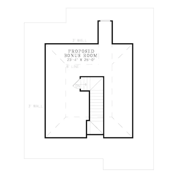 Traditional House Plan Bonus Room - Jillian Mill Early American Home 055D-0805 - Search House Plans and More