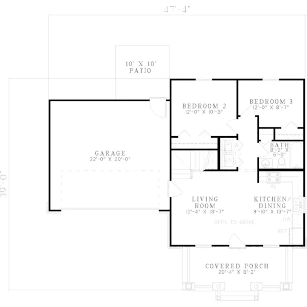 Traditional House Plan First Floor - Leventhal Country Home 055D-0809 - Shop House Plans and More