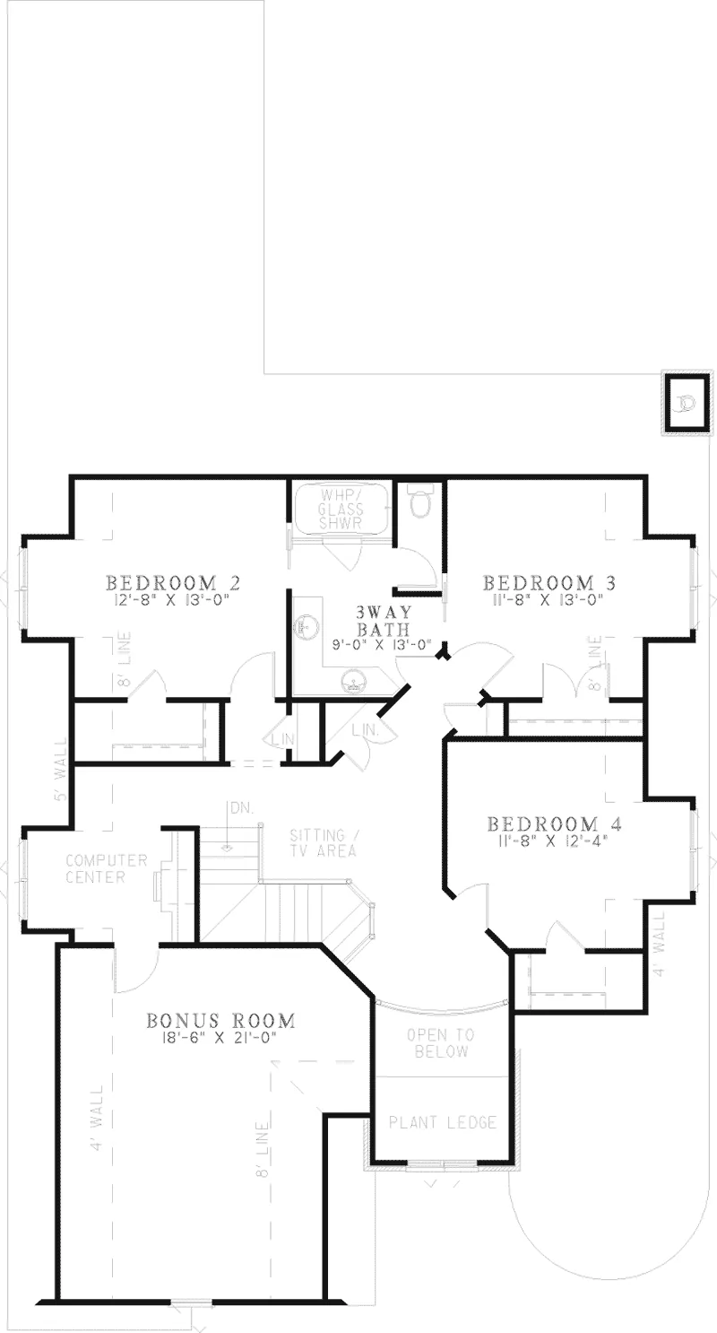 European House Plan Second Floor - Bergamo Manor Luxury Home 055D-0817 - Search House Plans and More
