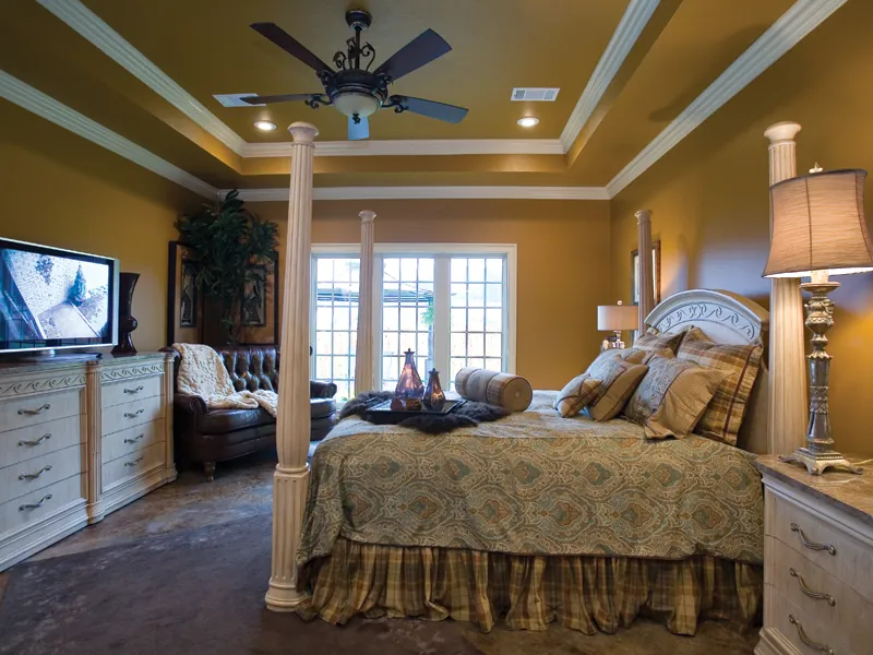 Tudor House Plan Master Bedroom Photo 01 - Bergamo Manor Luxury Home 055D-0817 - Search House Plans and More