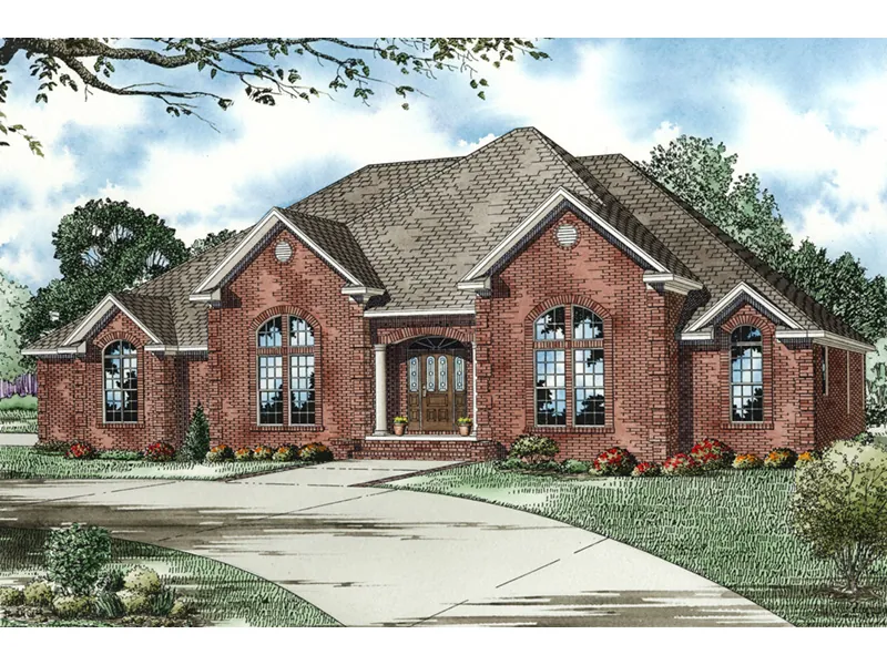 Traditional House Plan Front Image - Dudley Hill Traditional Home 055D-0818 - Search House Plans and More