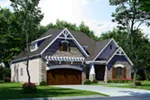 Craftsman House Plan Side View Photo - Satinwood Arts And Crafts Home 055D-0837 - Shop House Plans and More