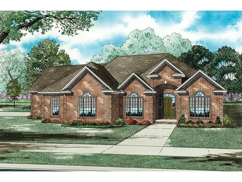Traditional House Plan Front Image - Graydon Springs Traditional Home 055D-0840 - Search House Plans and More