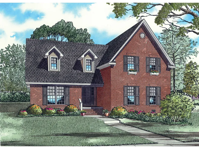 Southern House Plan Front of Home - Augustine Cliff Southern Home 055D-0843 - Search House Plans and More