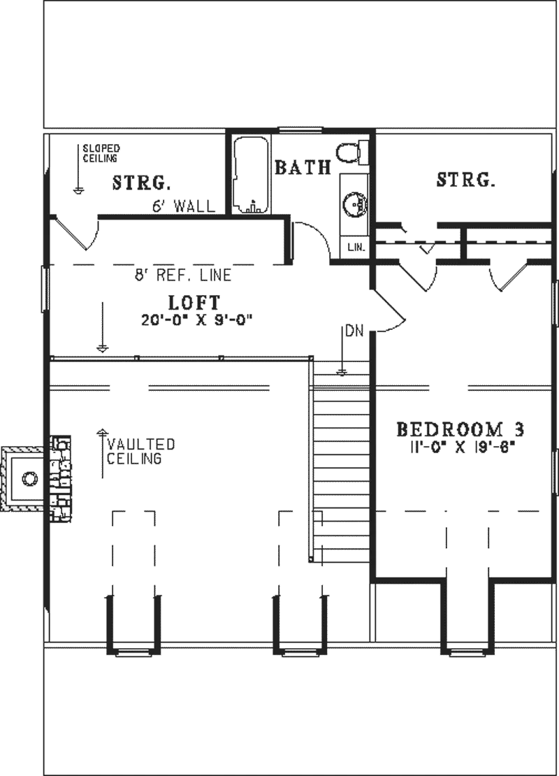 Cabin & Cottage House Plan Second Floor - Colwood Vacation Home 055D-0846 - Search House Plans and More