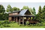 Cabin & Cottage House Plan Side View Photo - Kirkland Place Rustic Home 055D-0850 - Search House Plans and More
