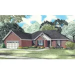 Traditional House Plan Front of Home - Damon Ranch Home 055D-0851 - Search House Plans and More