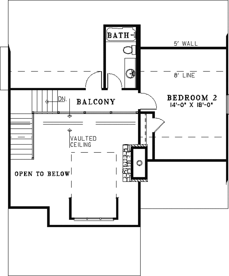 Cabin & Cottage House Plan Second Floor - Moritz Rustic Craftsman Home 055D-0854 - Shop House Plans and More