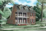 Colonial House Plan Front Image - Ruston Hill Southern Home 055D-0855 - Shop House Plans and More