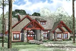 Rustic House Plan Front Image - Chepstow Shingle Style Home 055D-0858 - Search House Plans and More