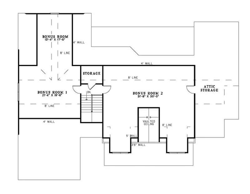 Country House Plan Second Floor - Aaron Park Craftsman Home 055D-0859 - Search House Plans and More