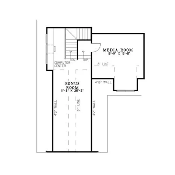 Rustic House Plan Second Floor - Wilburton Craftsman Ranch Home 055D-0860 - Shop House Plans and More