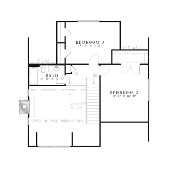 Cabin & Cottage House Plan Second Floor - Balcarra English Cottage Home 055D-0862 - Search House Plans and More