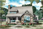 Mountain House Plan Front of Home - Balcarra English Cottage Home 055D-0862 - Search House Plans and More