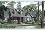 Cabin & Cottage House Plan Front Image - Spring Blossom Ranch Home 055D-0864 - Shop House Plans and More