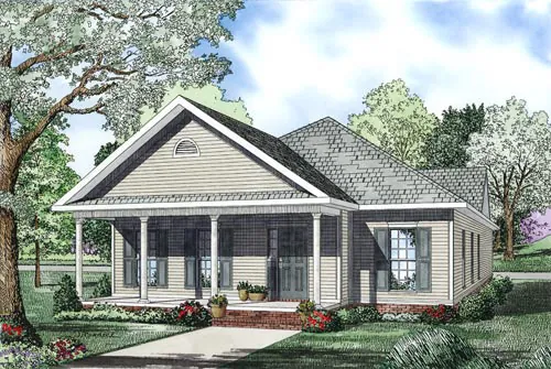 Traditional House Plan Front Image - Shepley Country Home 055D-0867 - Shop House Plans and More