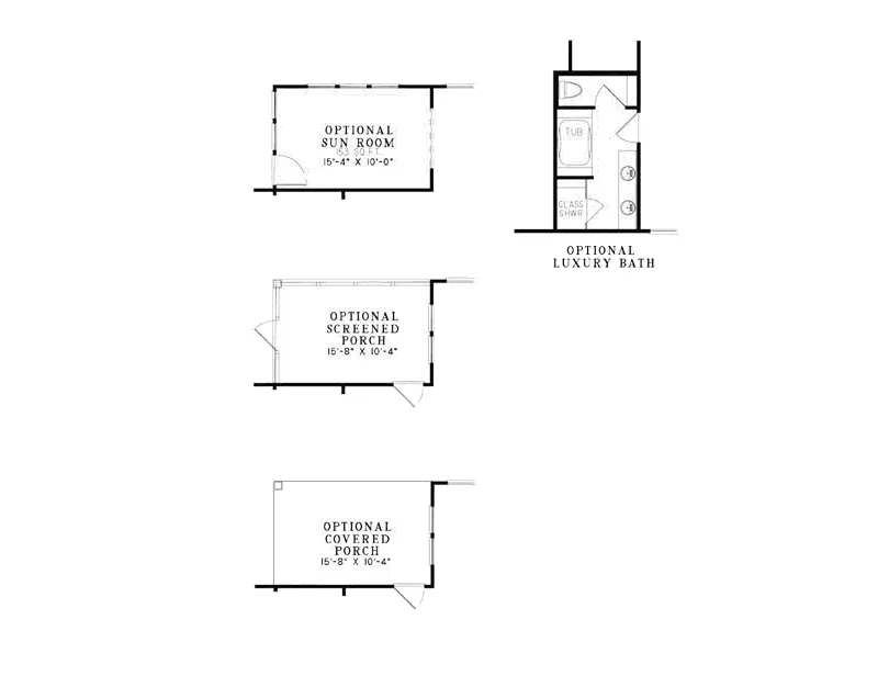 Ranch House Plan Optional Floor Plan - Renaldo Narrow Lot Home 055D-0868 - Shop House Plans and More