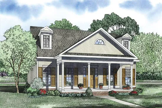 Farmhouse Plan Front Image - Gray Haven Southern Home 055D-0870 - Search House Plans and More